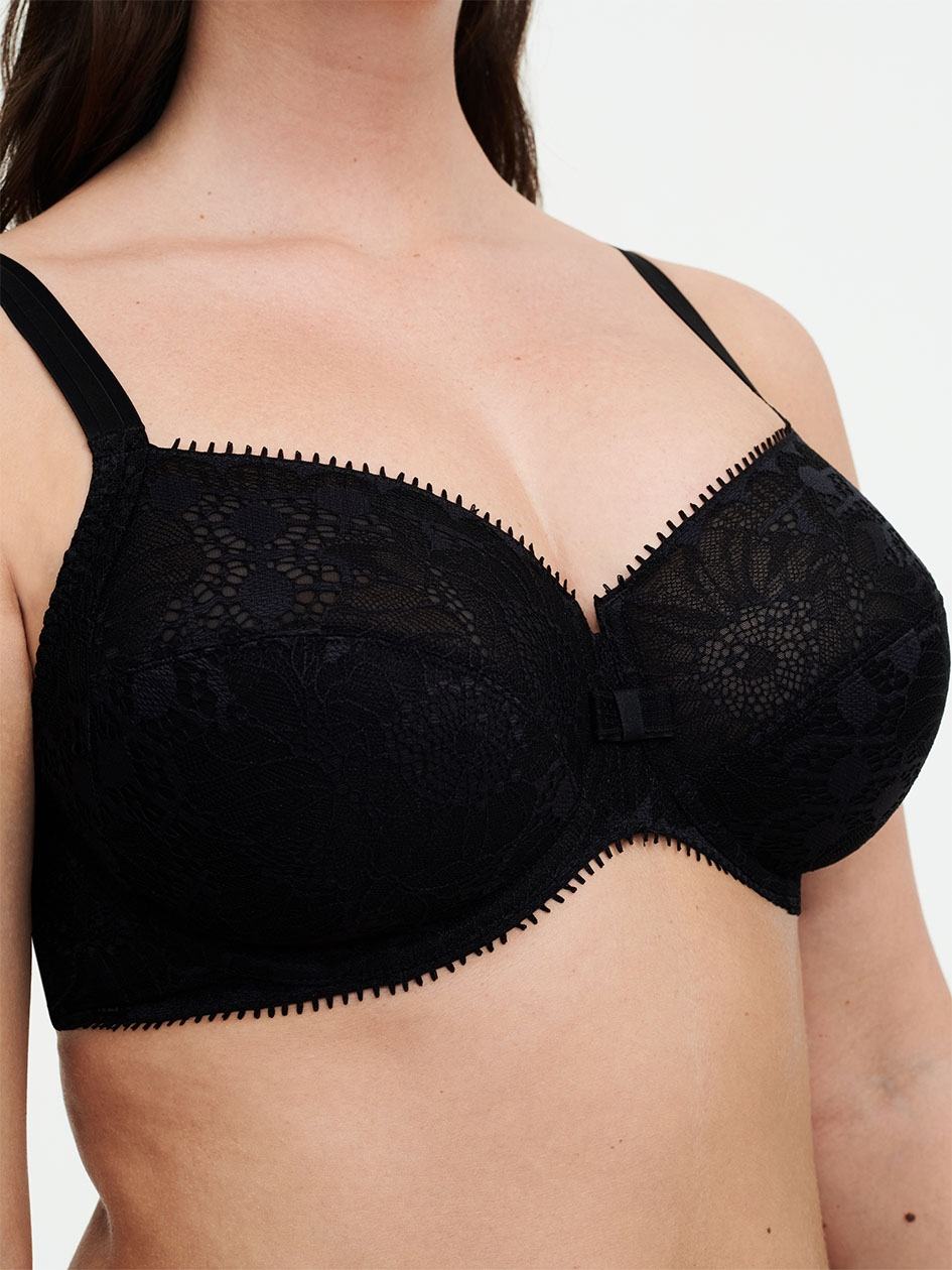 Black Chantelle Day to Night Full Coverage Women Unlined Bra | JAC6658WB