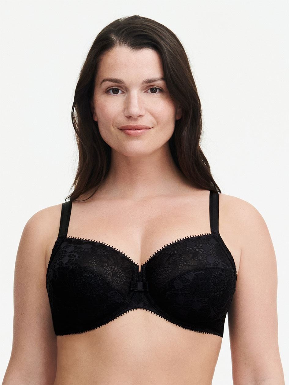 Black Chantelle Day to Night Full Coverage Women Unlined Bra | JAC6658WB