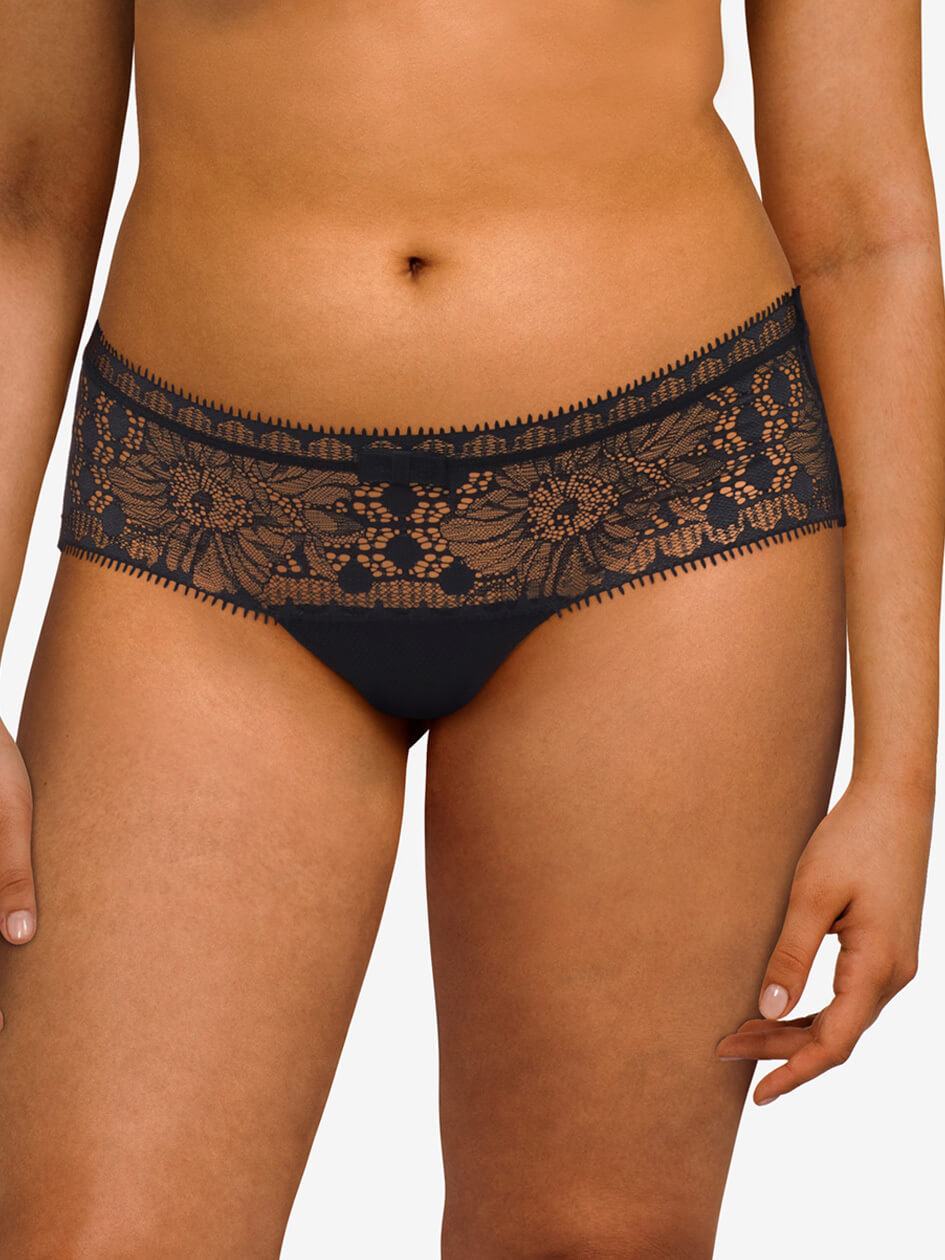 Black Chantelle Day to Night Women Hipster Panty | SLE3762XG