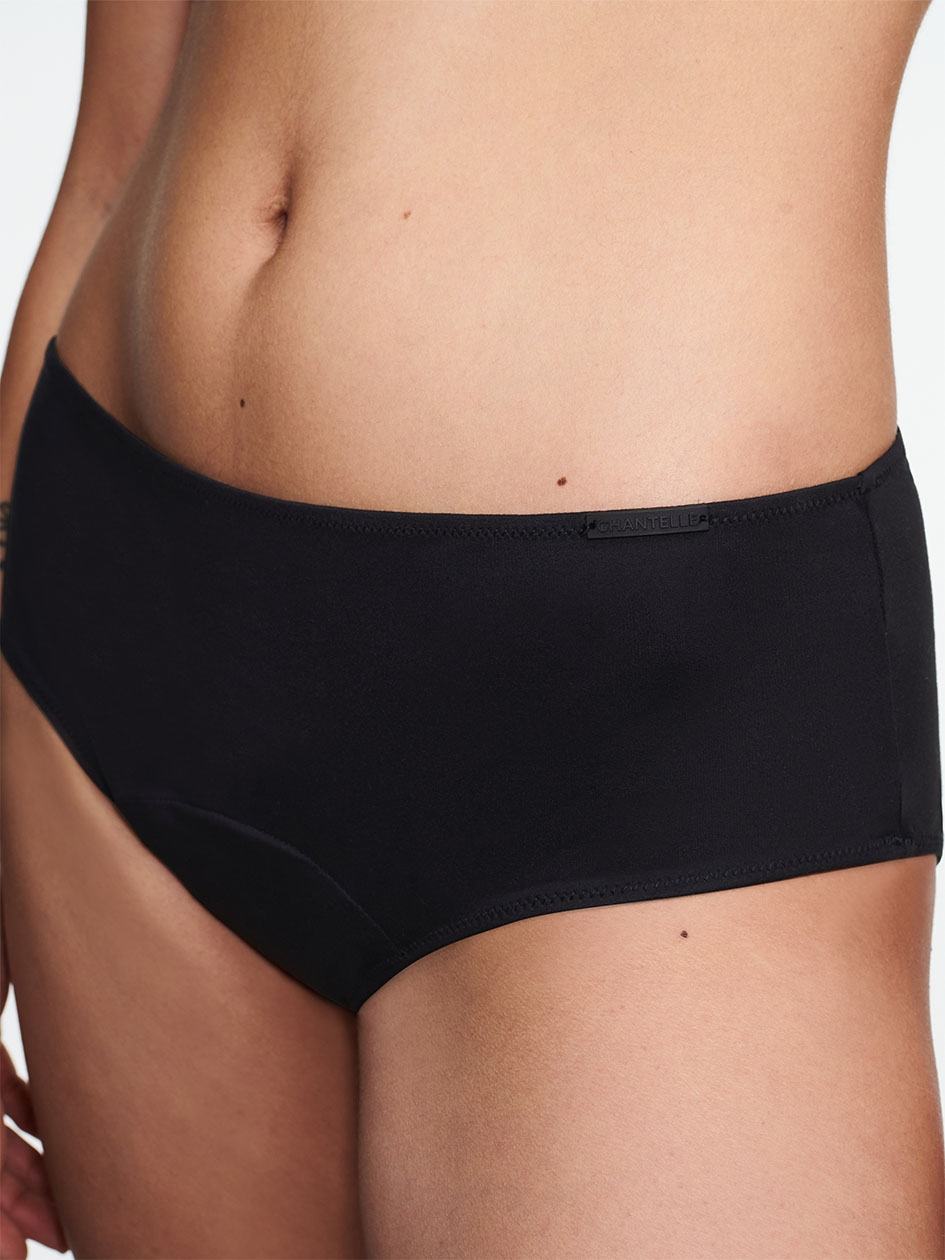 Black Chantelle Essential Leakproof Women Briefs | QZQ3124HE