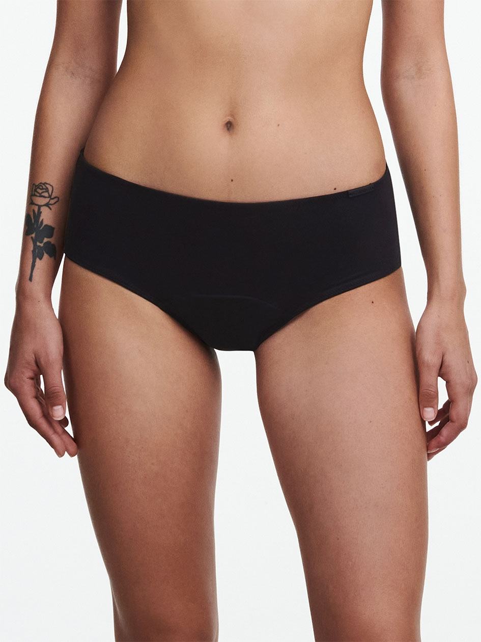 Black Chantelle Essential Leakproof Women Briefs | QZQ3124HE