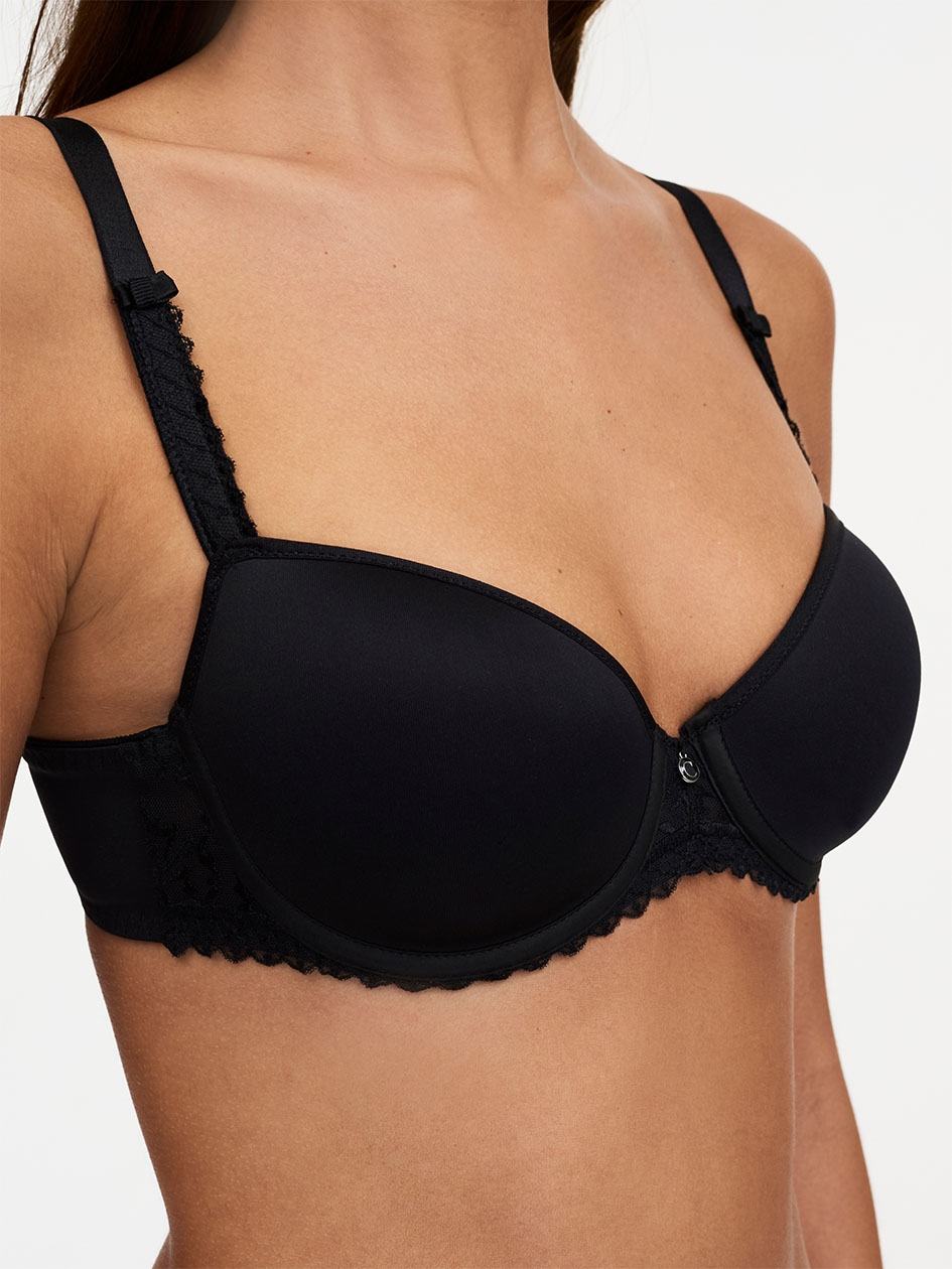 Black Chantelle Every Curve Demi Memory Foam Women Bras | IEH4524XF