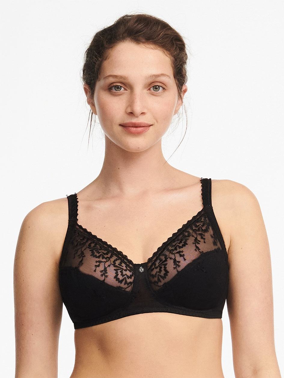 Black Chantelle Every Curve Full Coverage Wireless Women Bras | XIZ987MK