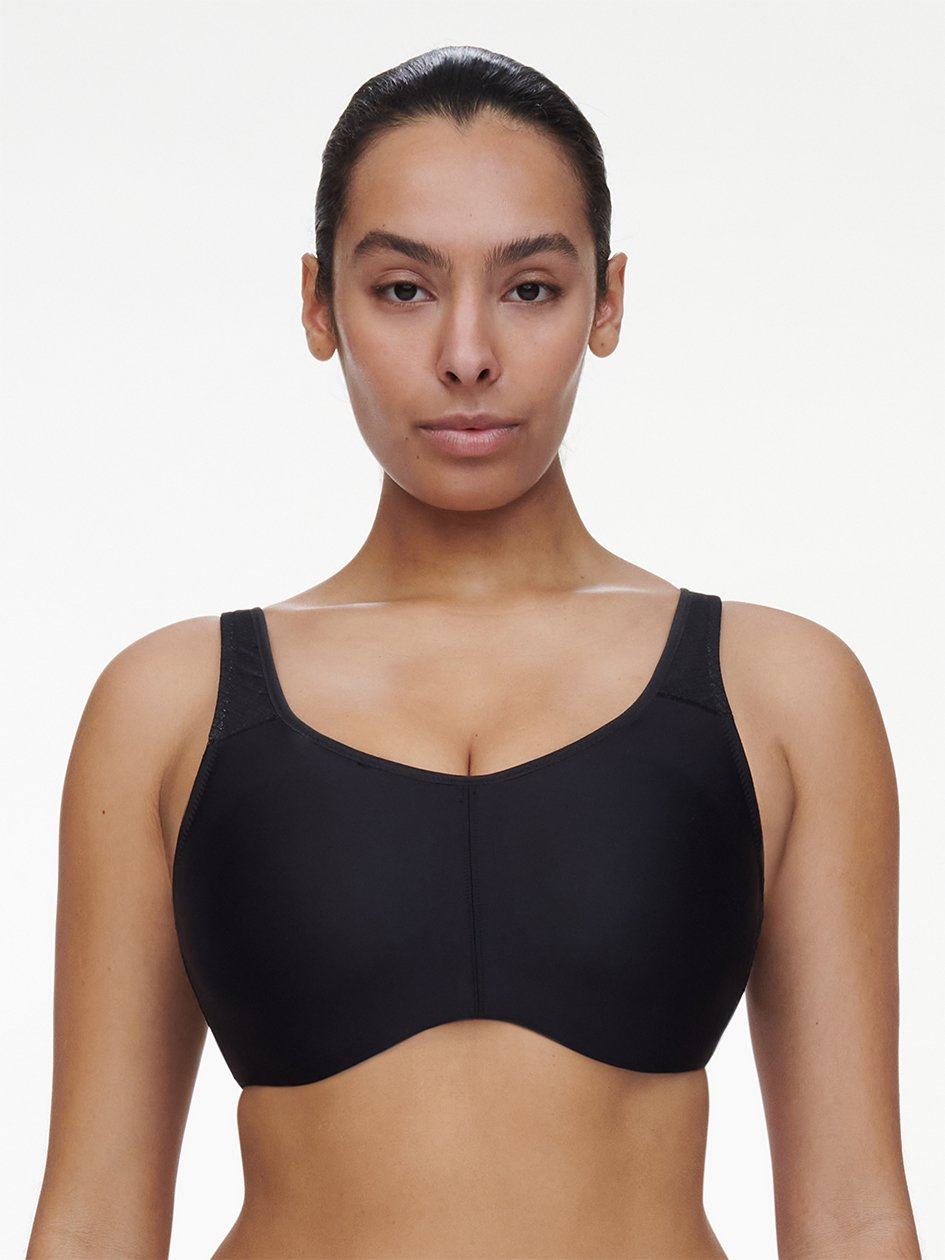 Black Chantelle Everyday High-Support Sport Women Bra | OID2524WZ