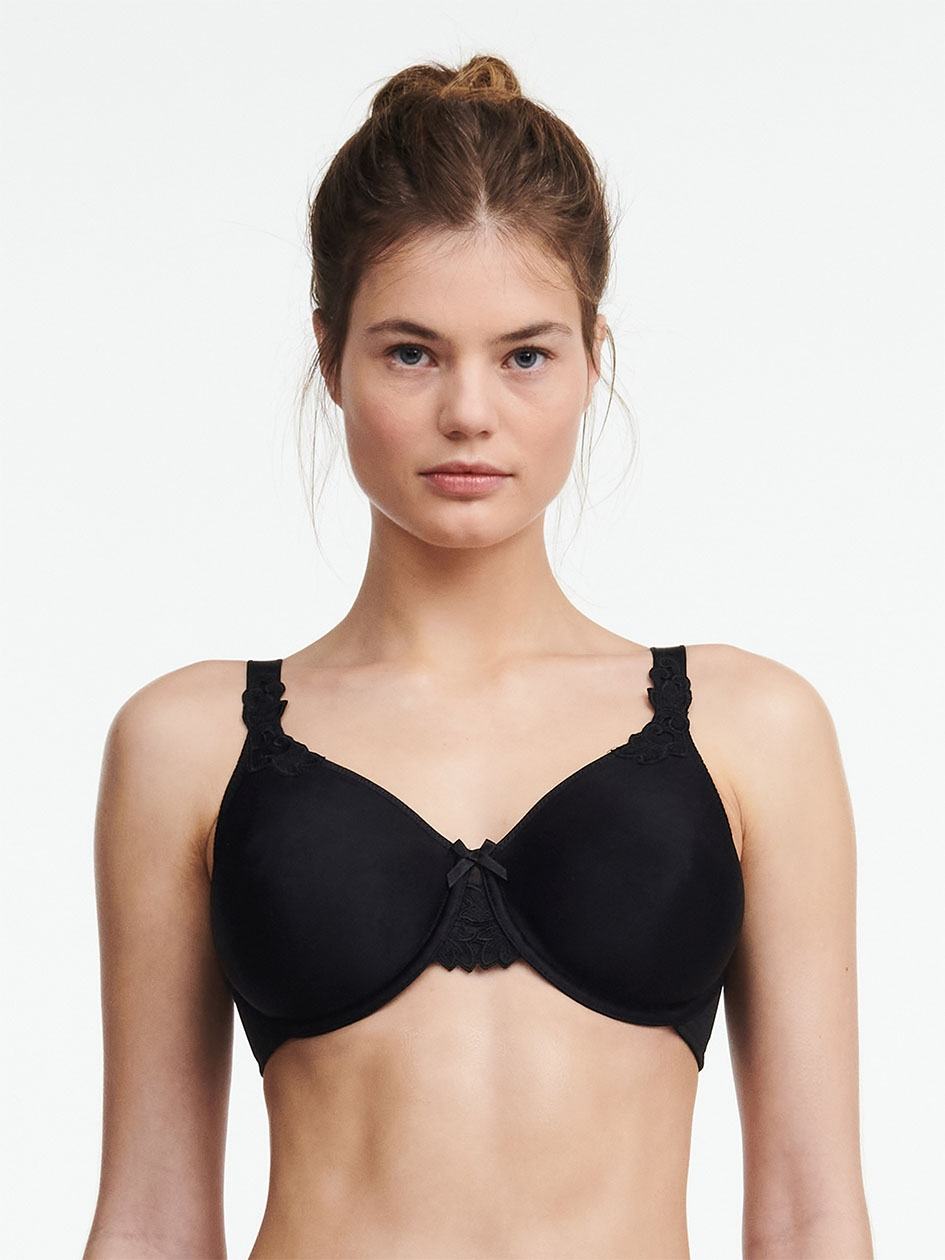 Black Chantelle Hedona Seamless Minimizer Women Unlined Bra | DHC705UN