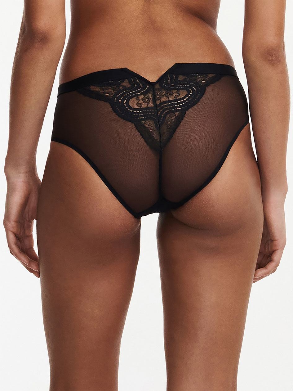 Black Chantelle Hypnotic High Waist Women Briefs | HJV6371XG