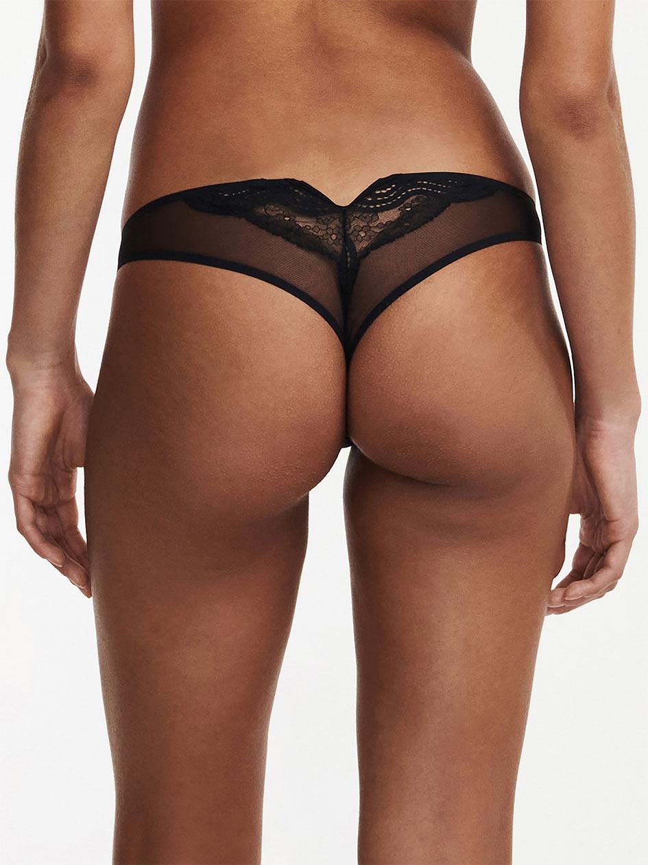 Black Chantelle Hypnotic Women Thong Panty | QZL3373BP