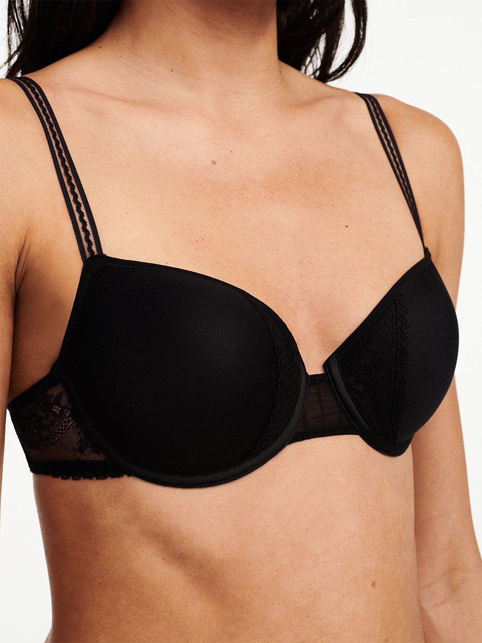 Black Chantelle Maddie Memory Foam Women Bras | BZB6826WG