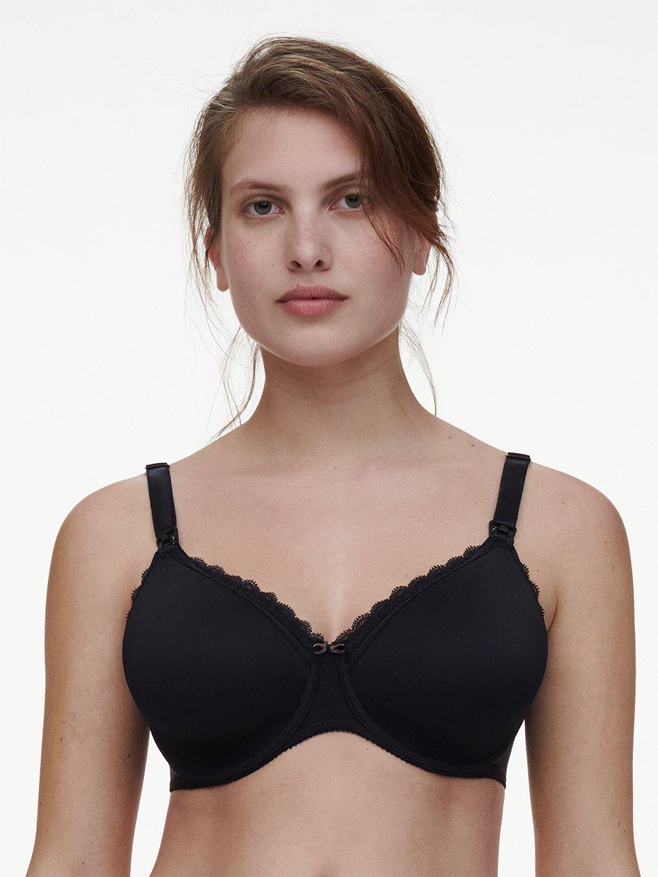 Black Chantelle Merci Lightweight Nursing Women Bras | OHC6358UI