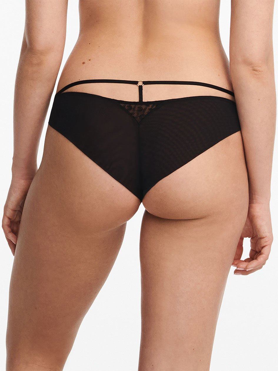 Black Chantelle Monogram Cheeky Women Bikini Panty | IEH7992NS