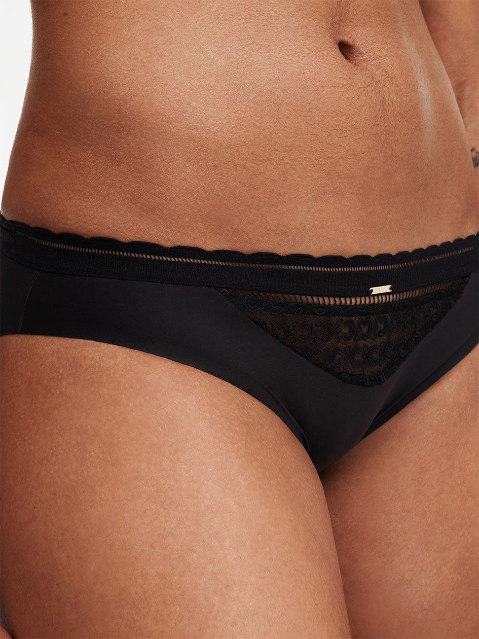 Black Chantelle Monogram Women Bikini Bottoms | WPC6922YC