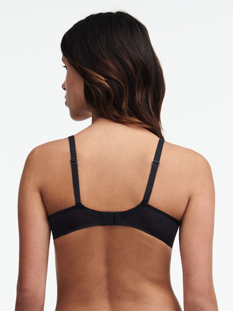 Black Chantelle Nais Plunge Contour Women Bras | QZV689NE