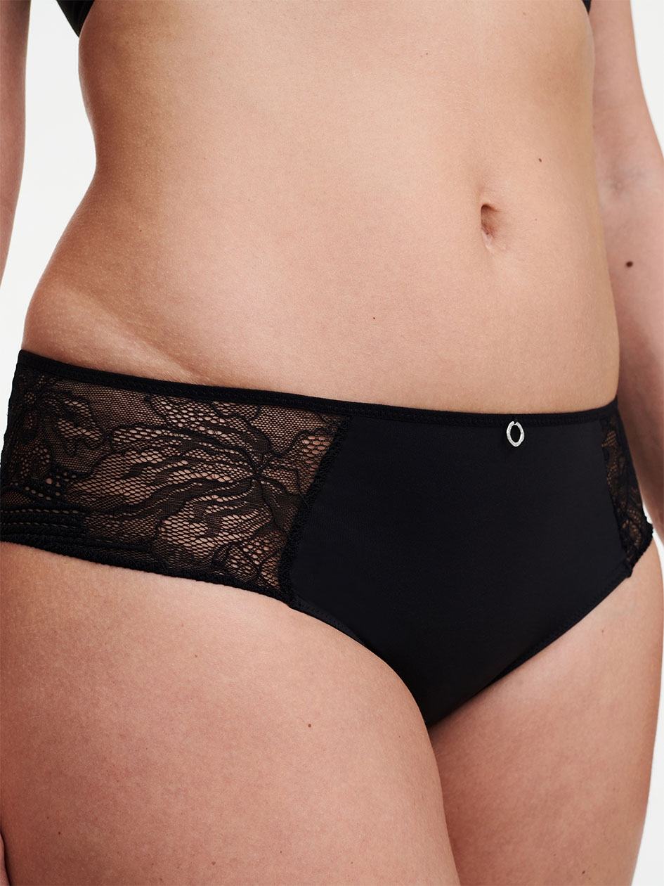 Black Chantelle Naya Lace Women Hipster Panty | DBR93100RJ