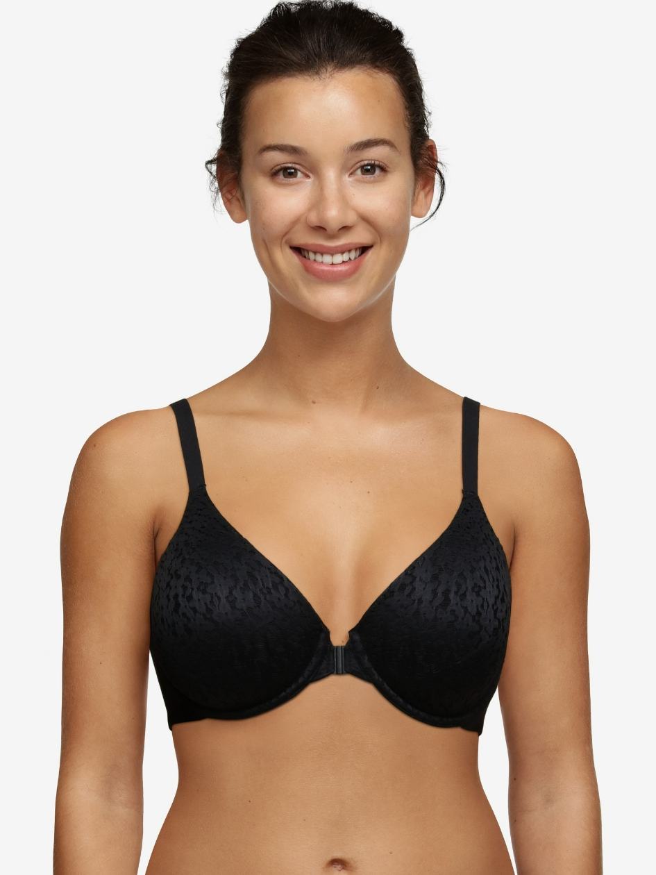 Black Chantelle Norah Comfort Front Closure Women Bras | WGK9387ZB