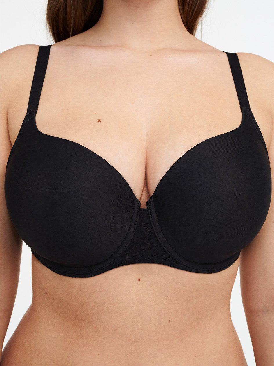 Black Chantelle Norah Comfort Smooth Sweetheart Women T-Shirt Bra | BST815SH