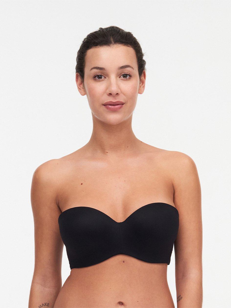 Black Chantelle Norah Comfort Strapless Convertible Women Bras | NQC662AL