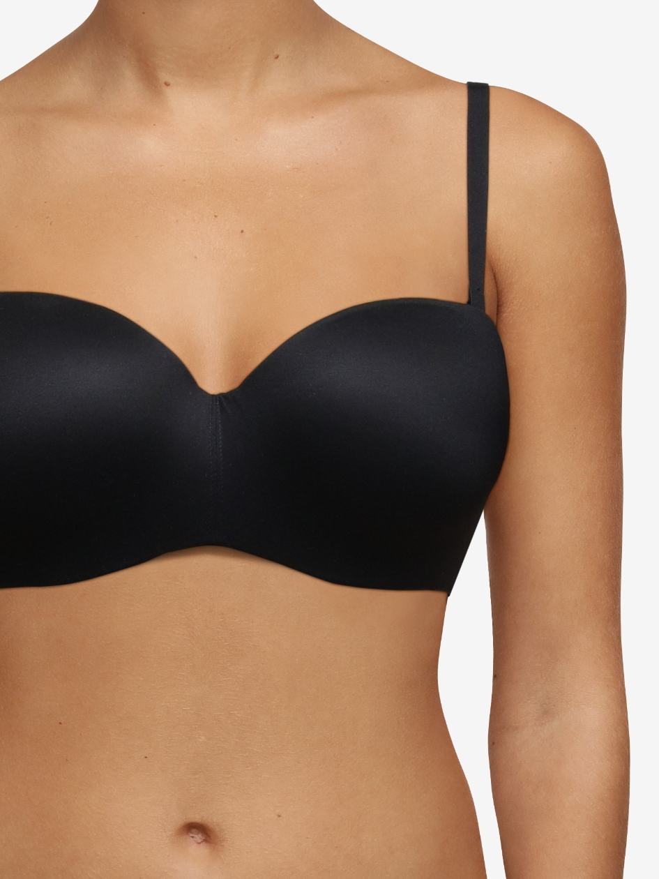 Black Chantelle Norah Comfort Strapless Convertible Women Bras | NQC662AL