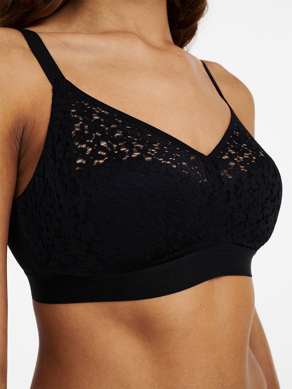 Black Chantelle Norah Comfort Supportive Wirefree Women Bras | DKK1540OA