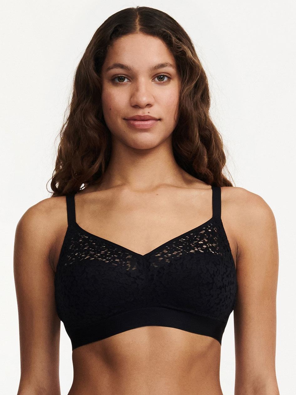 Black Chantelle Norah Comfort Supportive Wirefree Women Bras | DKK1540OA