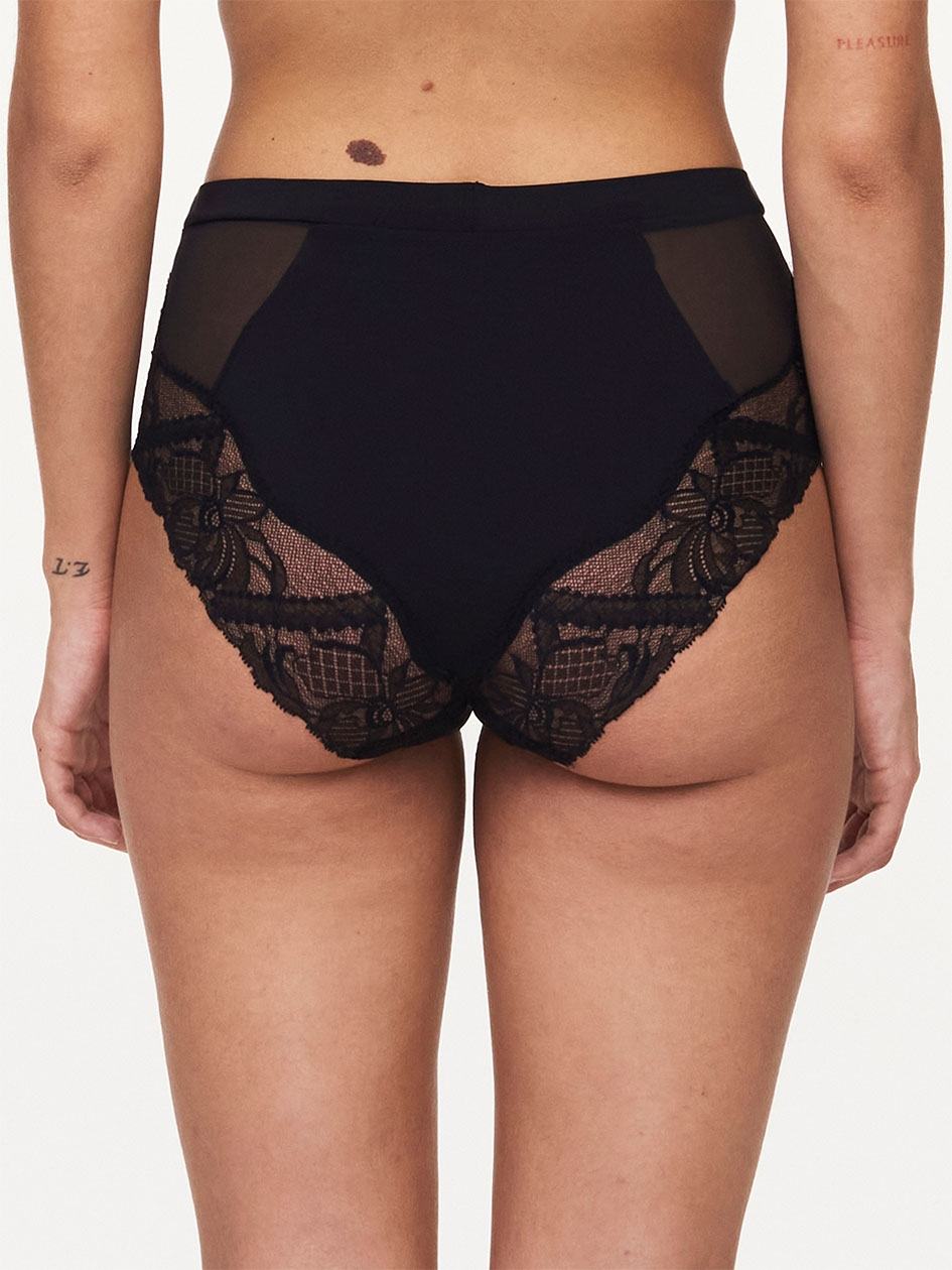 Black Chantelle Orangerie Dream High Waist Women Briefs | CCV3646IS