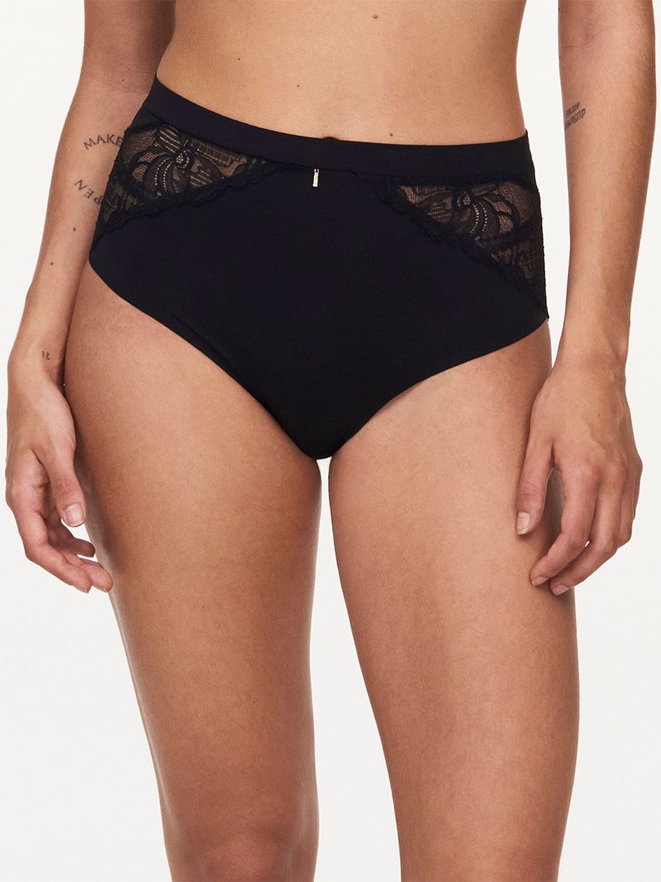 Black Chantelle Orangerie Dream High Waist Women Briefs | CCV3646IS