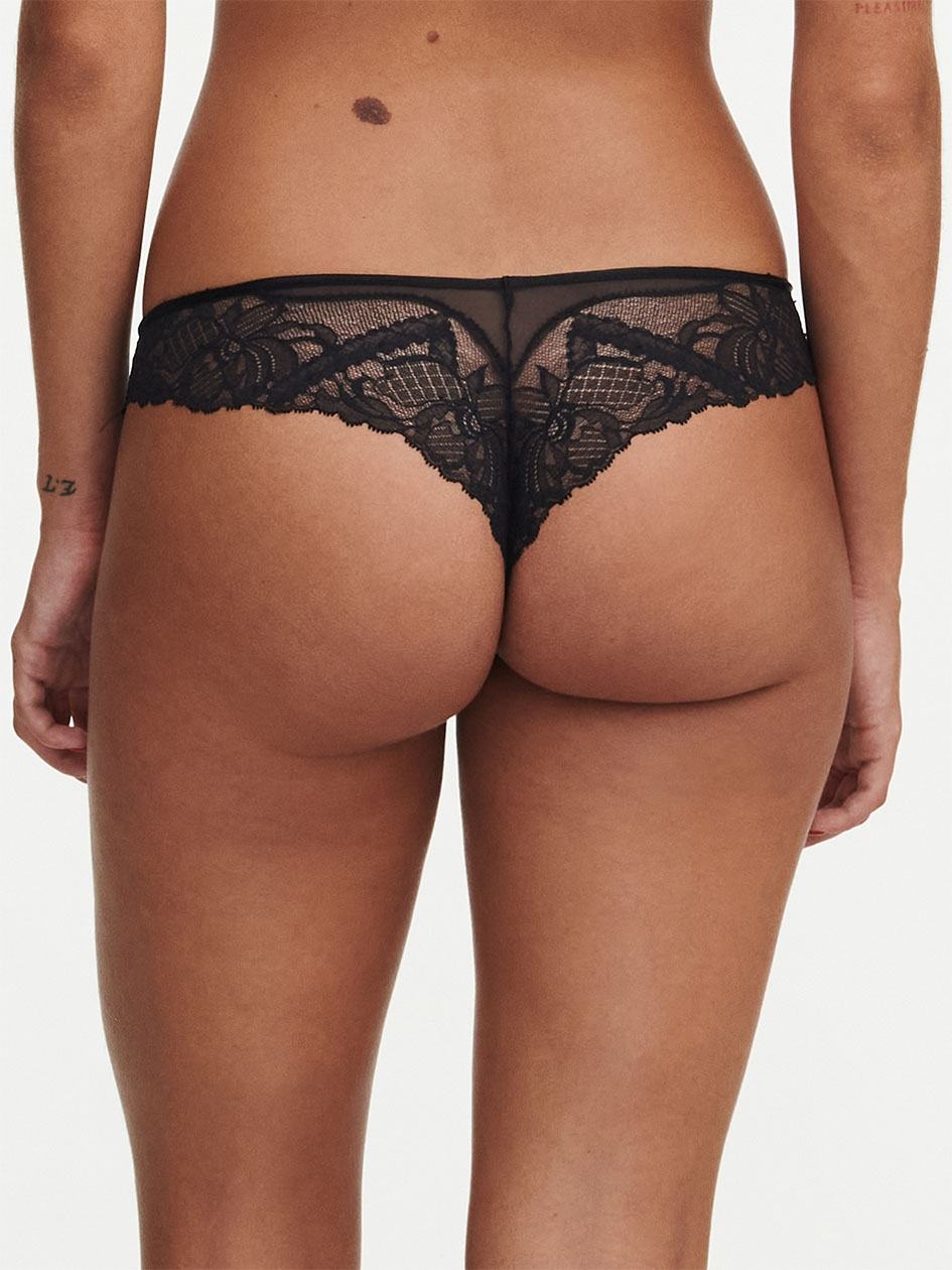 Black Chantelle Orangerie Dream Women Thong Panty | MJU5766CR