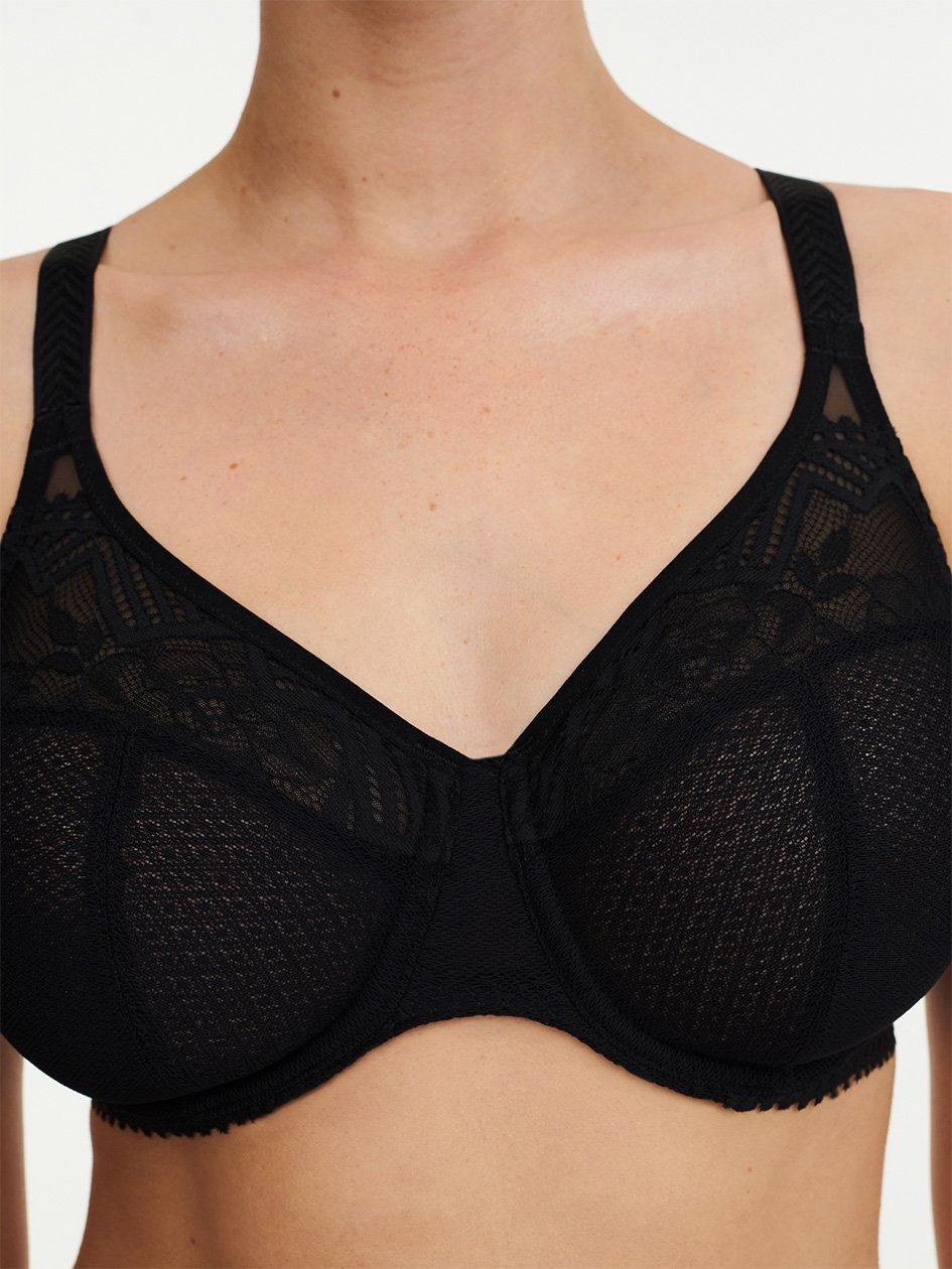 Black Chantelle Origins Lace Full Coverage Underwire Women Bras | AUQ641SH