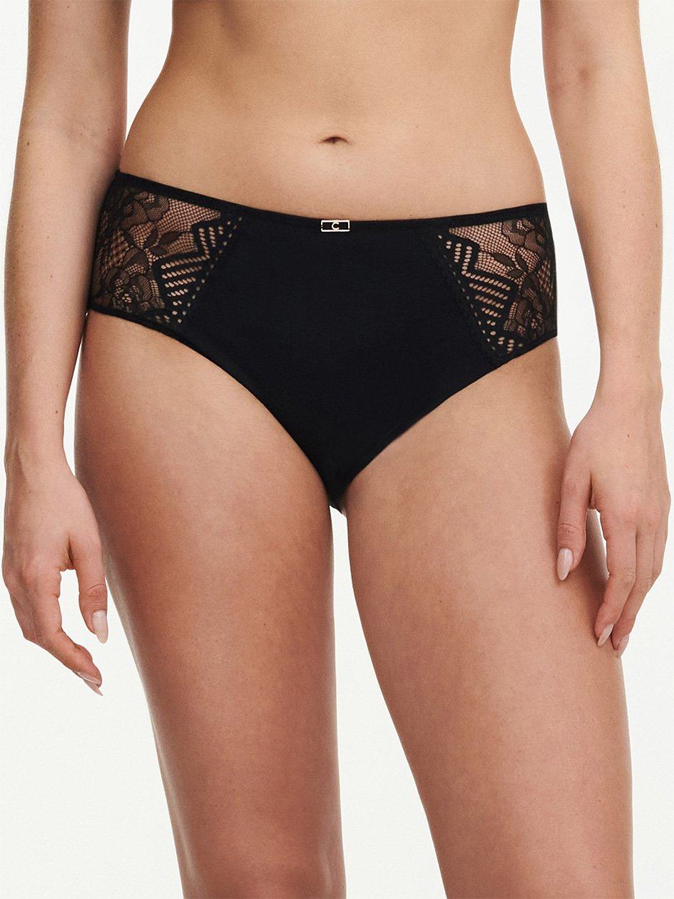 Black Chantelle Origins Lace Women Bikini Bottoms | EPM5299NT