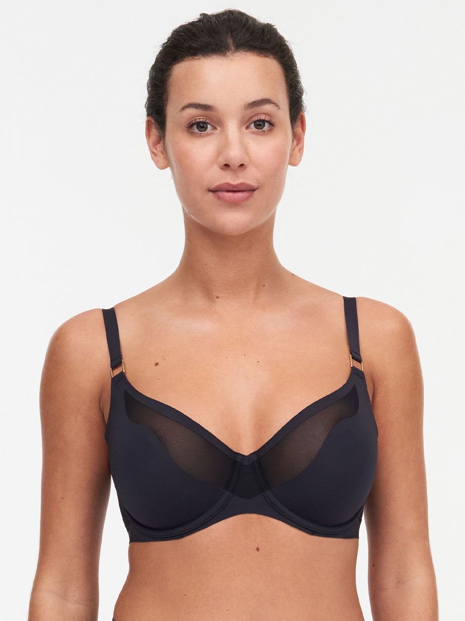 Black Chantelle Pure Light Women Unlined Bra | PPT1036SS