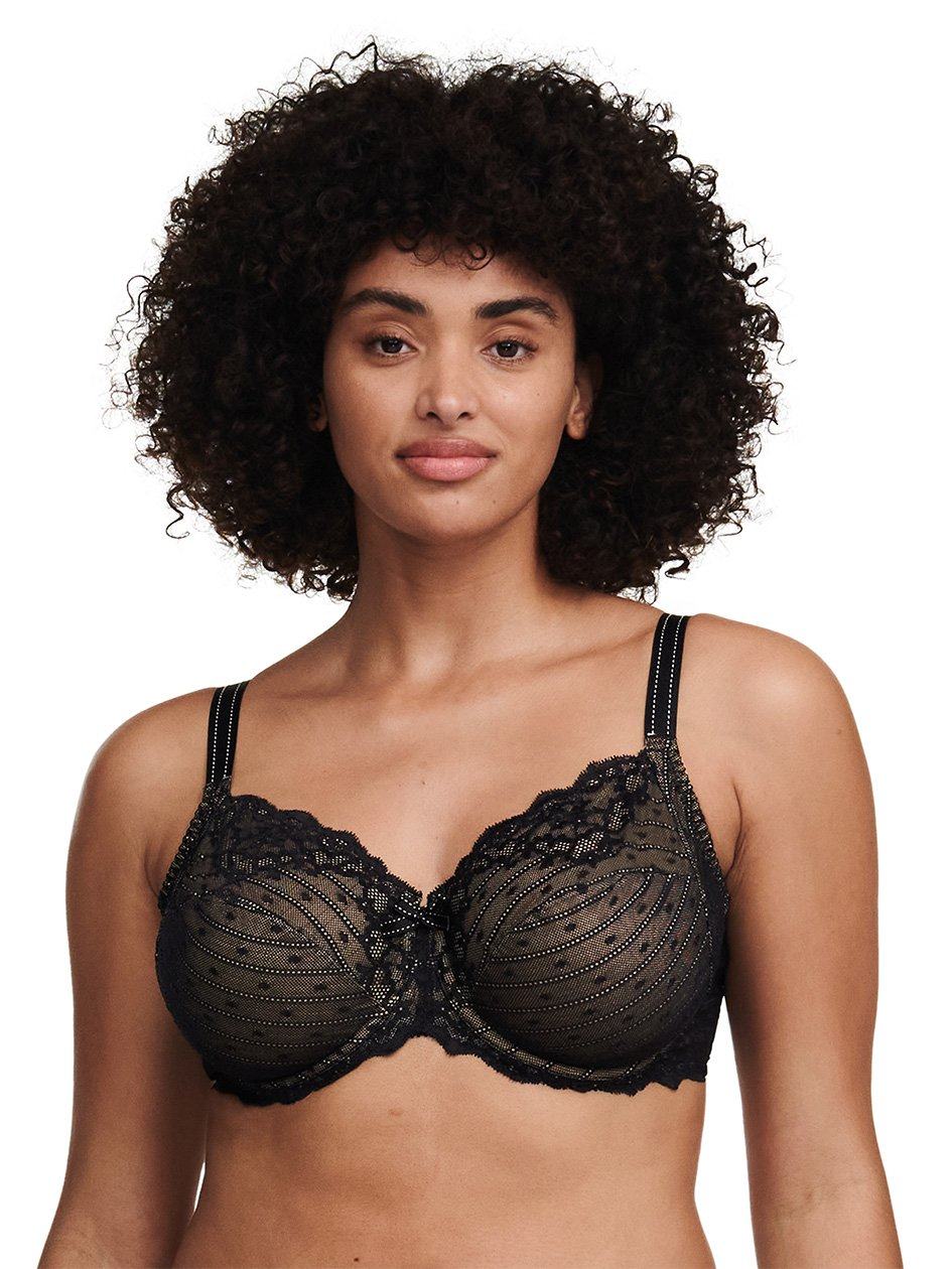 Black Chantelle Rive Gauche Full Coverage Women Unlined Bra | DGQ6638SM