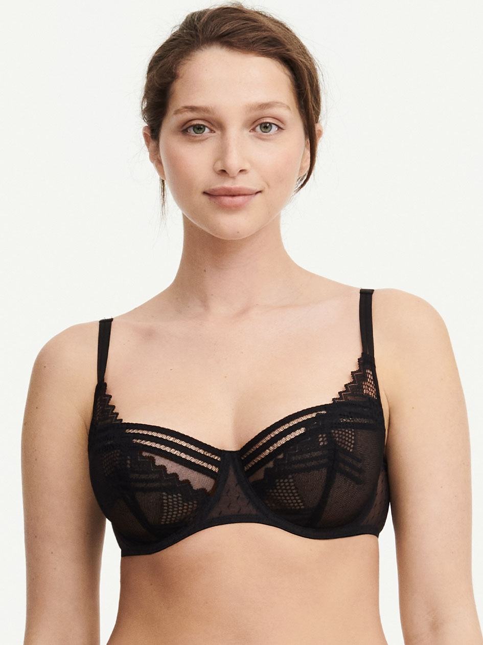 Black Chantelle Rodeo Demi Women Bras | XZP6846OI