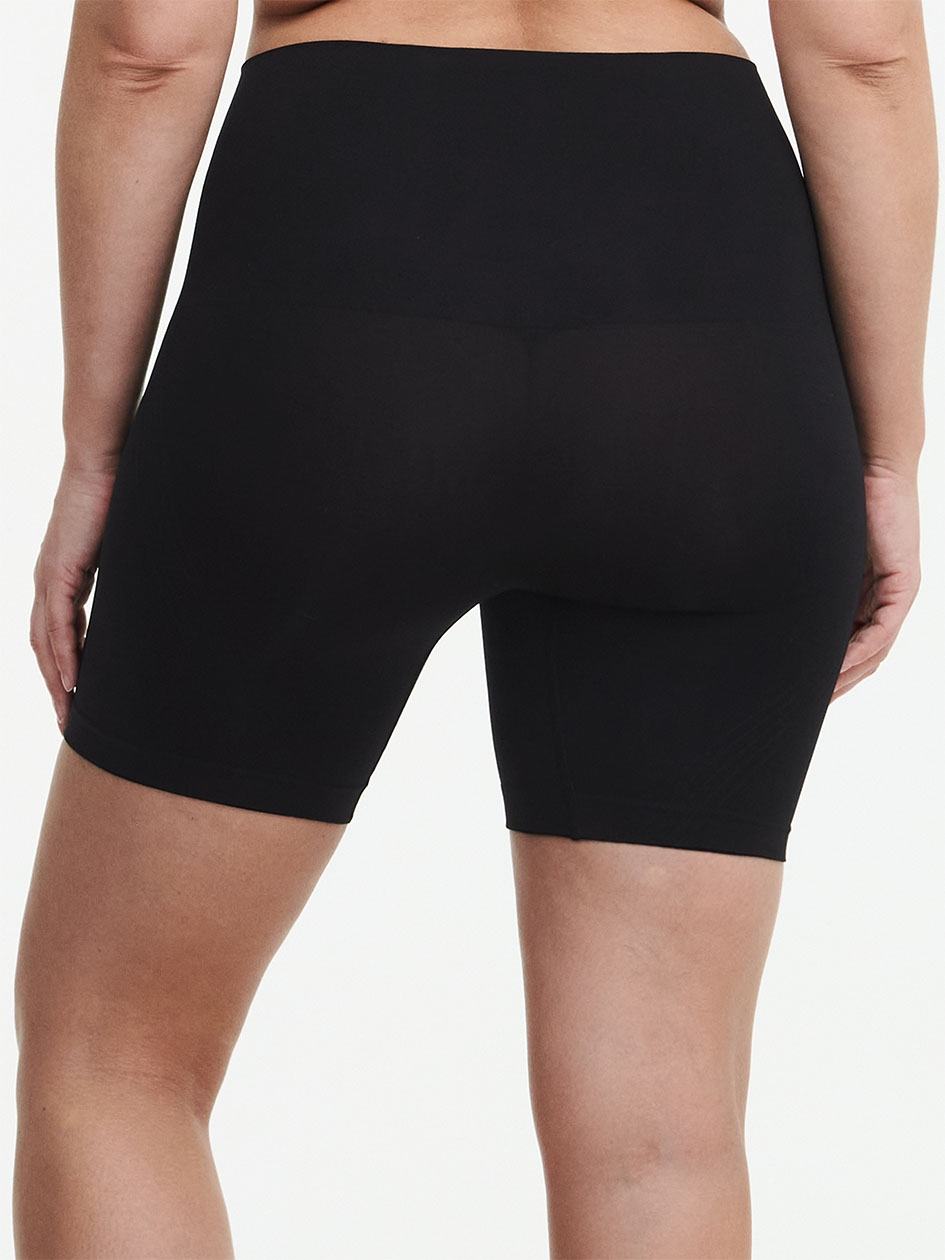 Black Chantelle Smooth Comfort High Waist Mid-Thigh Light Shaping Women Shorts | LLX3922AM