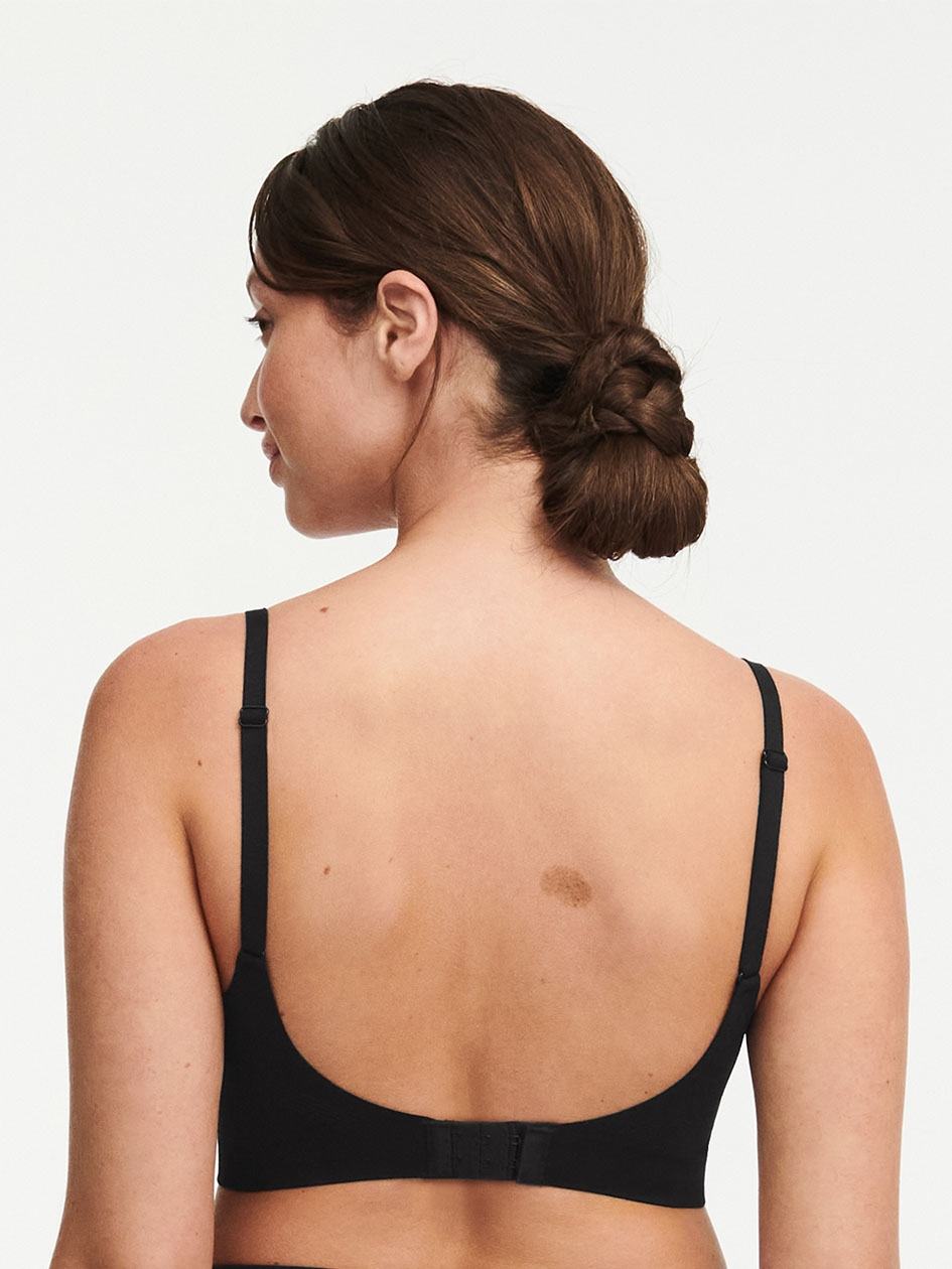 Black Chantelle Smooth Comfort Wireless Lift Women Bralettes | IZH6860PK