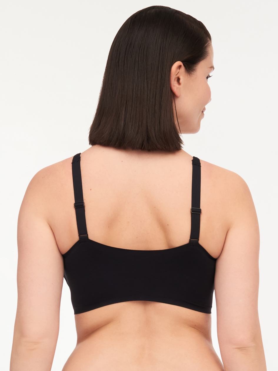 Black Chantelle SoftStretch AIR Lounge Women Sports Bra | GEV524VF