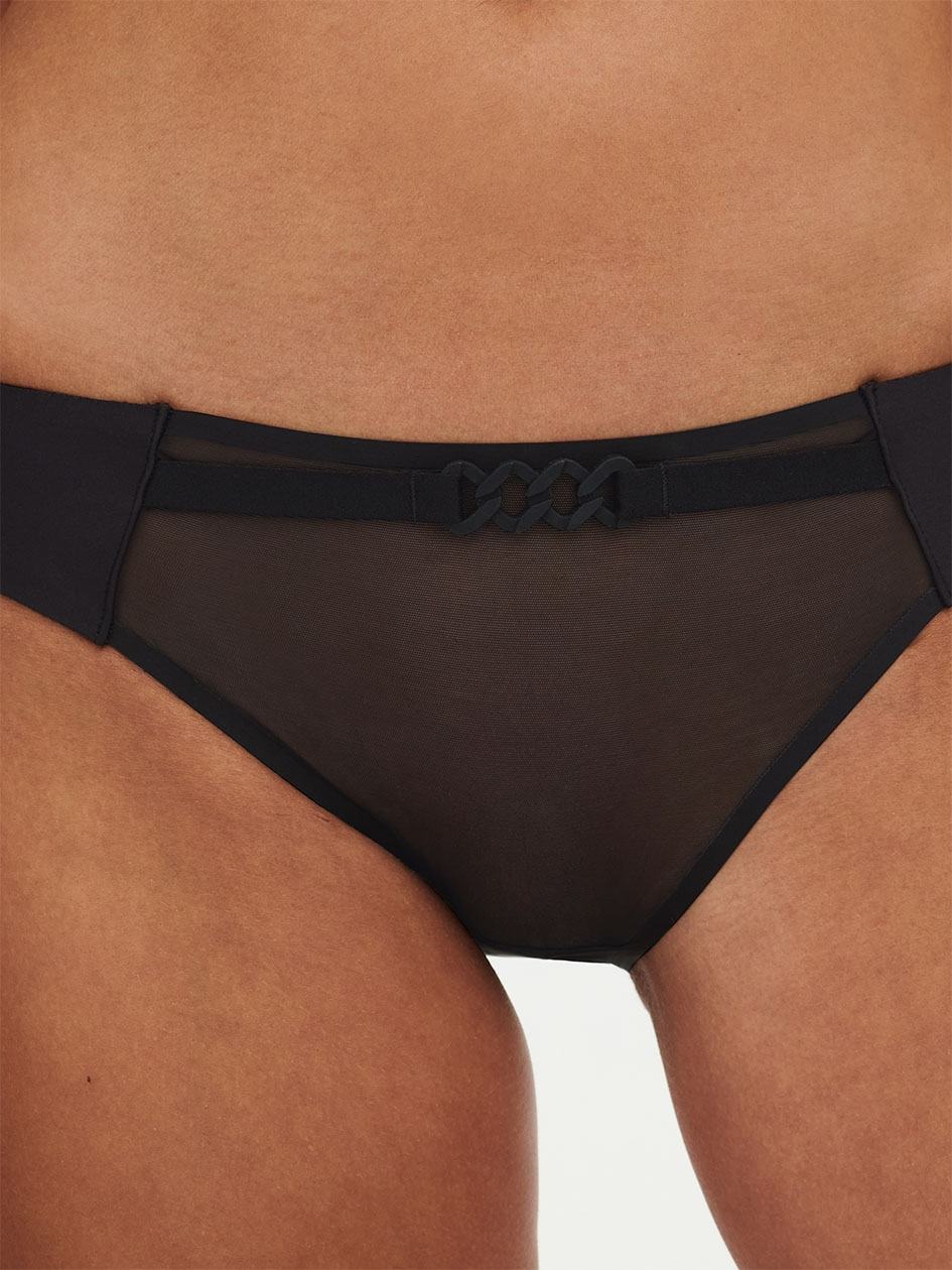 Black Chantelle Xplicit Women Bikini Panty | OEO7520VK