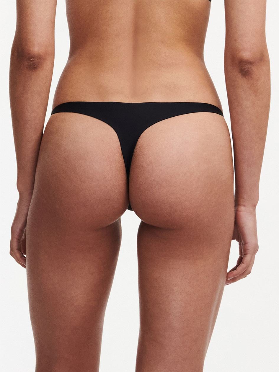 Black Chantelle Xplicit Women Thong Panty | KKY4951YM