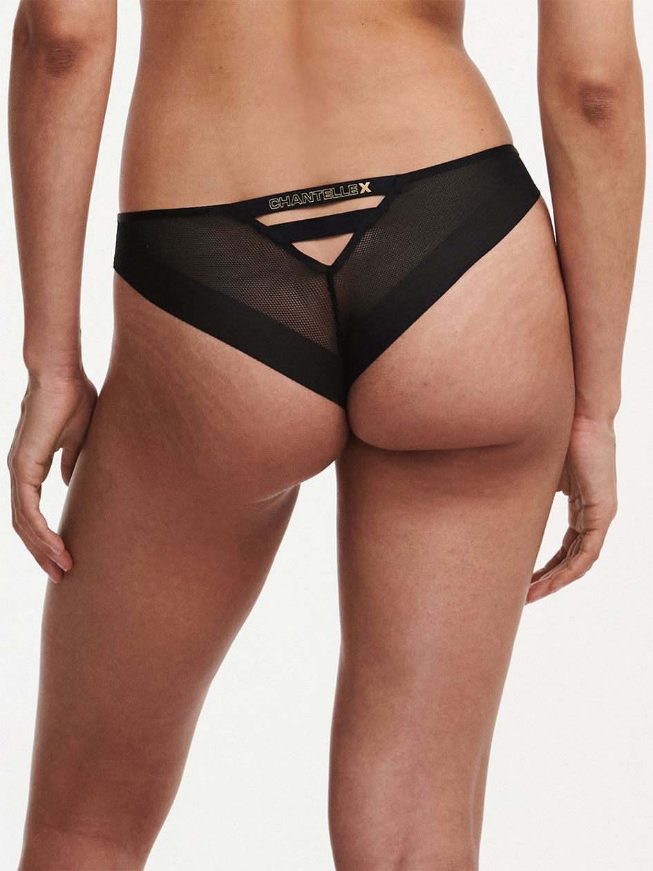 Black Chantelle Xpose Women Thong Panty | BIV362JL