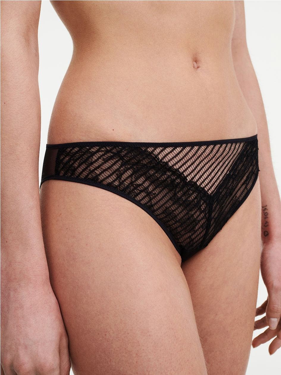 Black Chantelle tXture Women Briefs | KQI7157SC