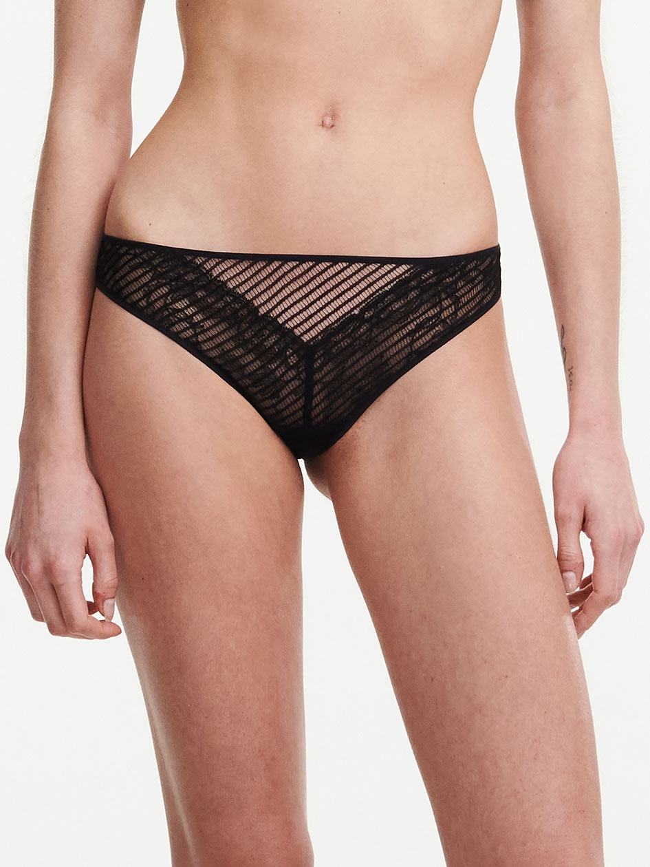 Black Chantelle tXture Women Briefs | KQI7157SC