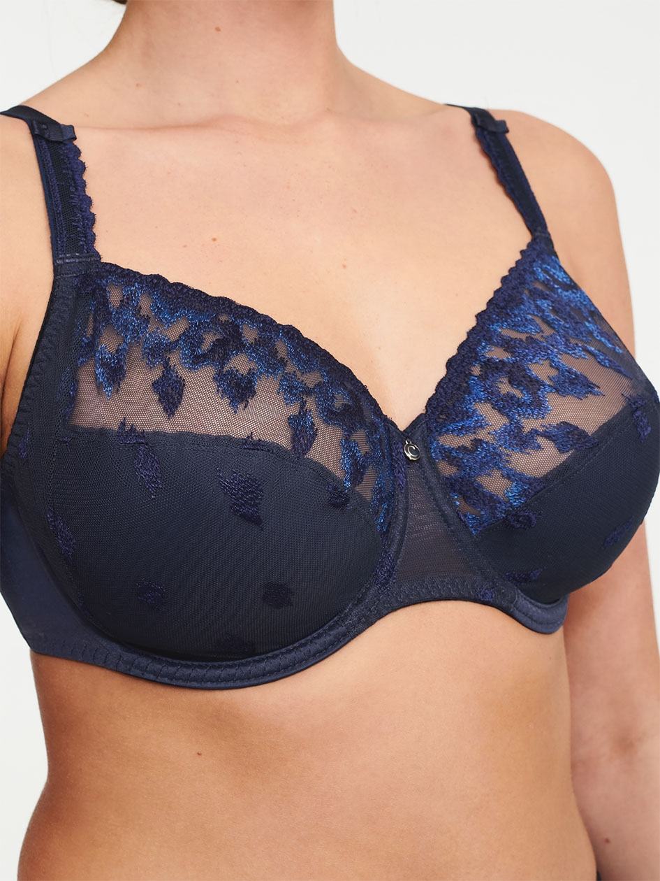 Blue Chantelle Bold Curve Full Coverage Women Unlined Bra | RTE2912WB