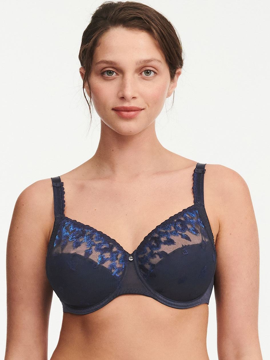 Blue Chantelle Bold Curve Full Coverage Women Unlined Bra | RTE2912WB