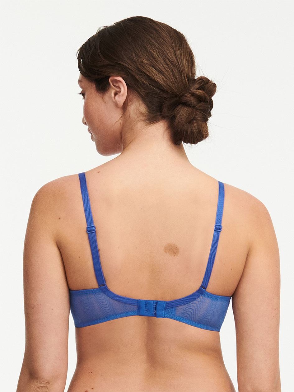 Blue Chantelle Romane Plunge Women T-Shirt Bra | HLB6170GR