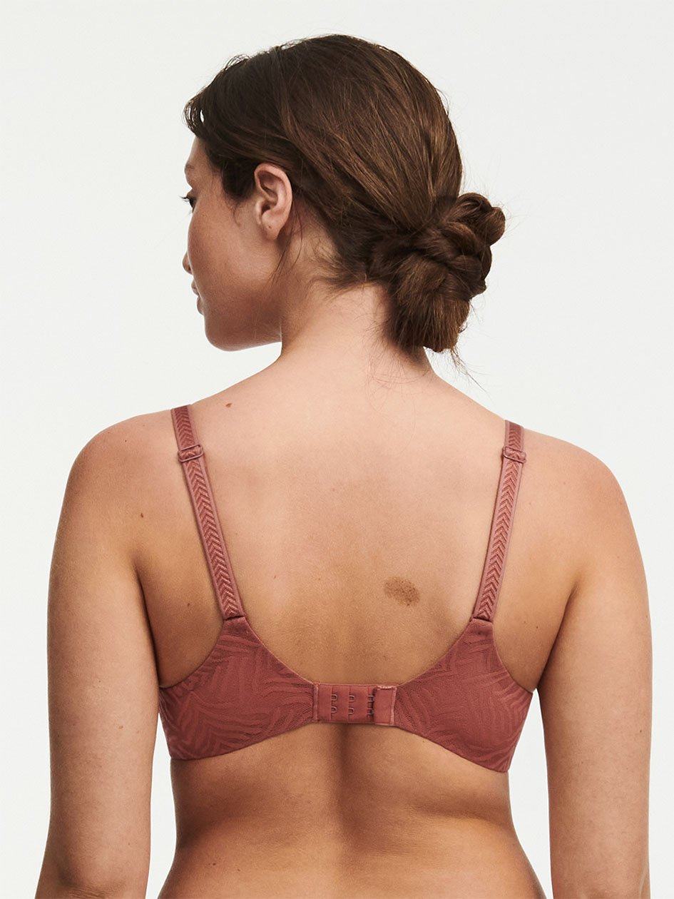 Brown Chantelle Graphic Allure Lace Plunge Women T-Shirt Bra | YTC6576IH