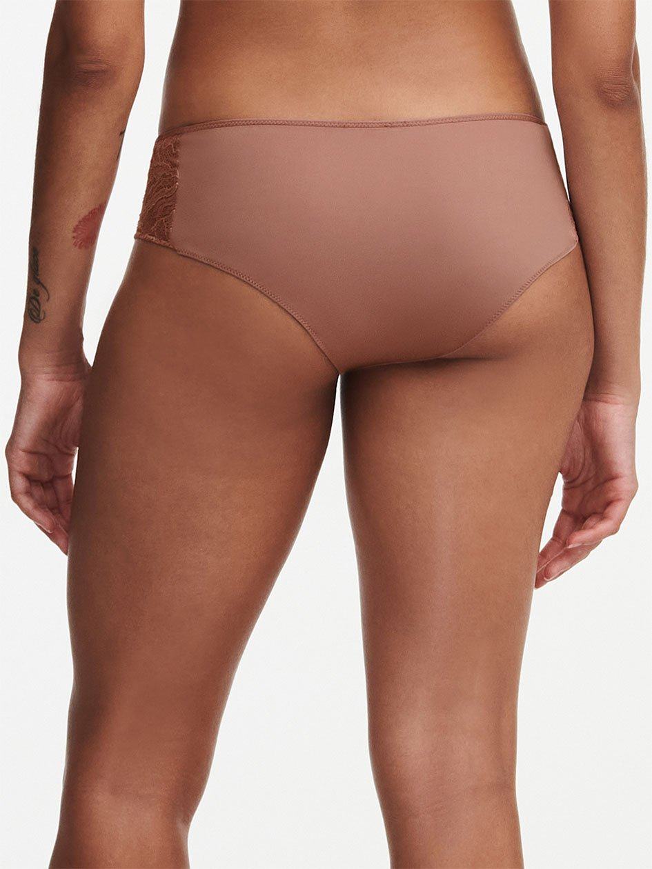 Brown Chantelle Naya Lace Women Hipster Panty | EBK3582RG