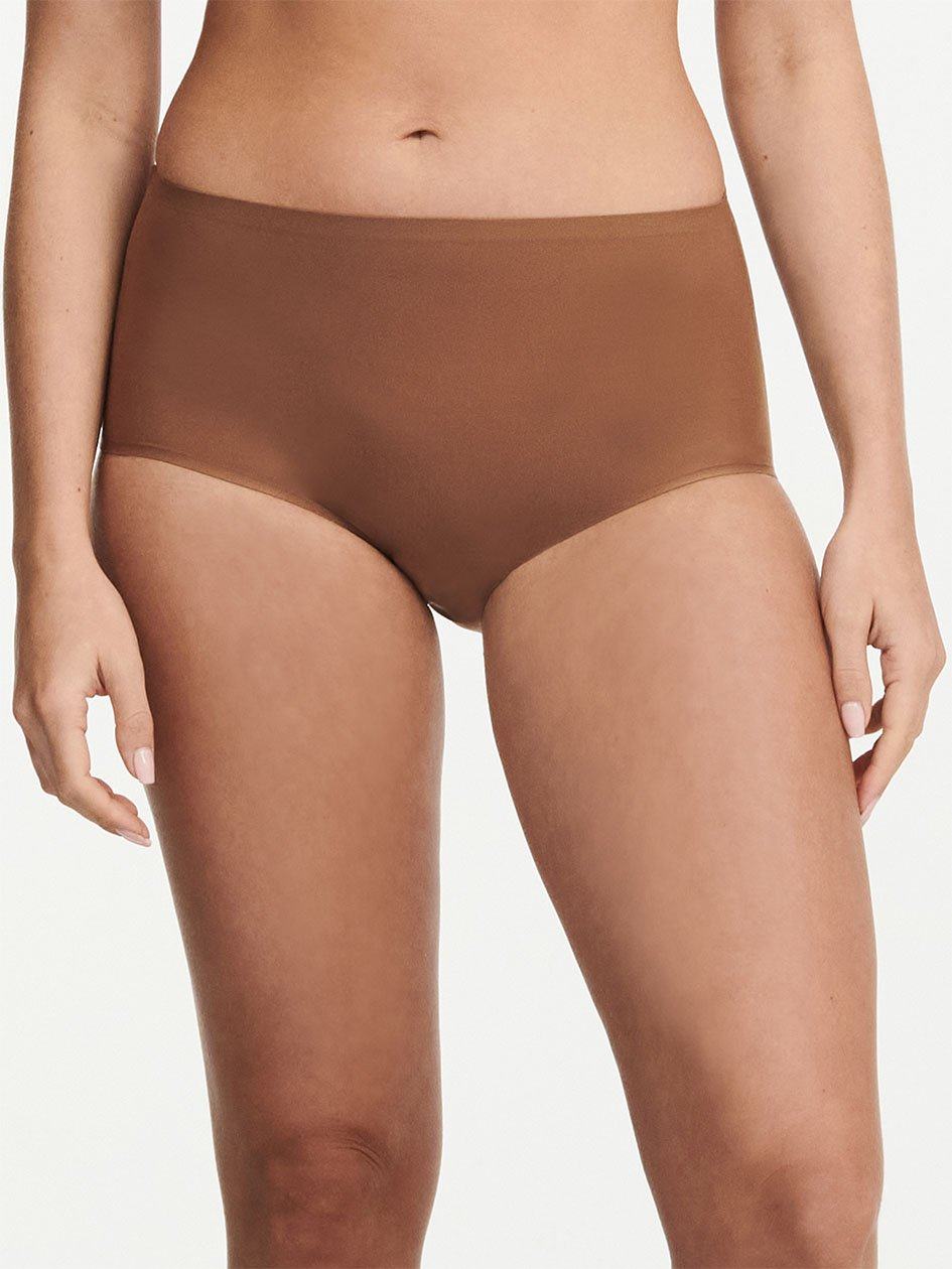 Brown Chantelle SoftStretch Women Briefs | OKV2476XN