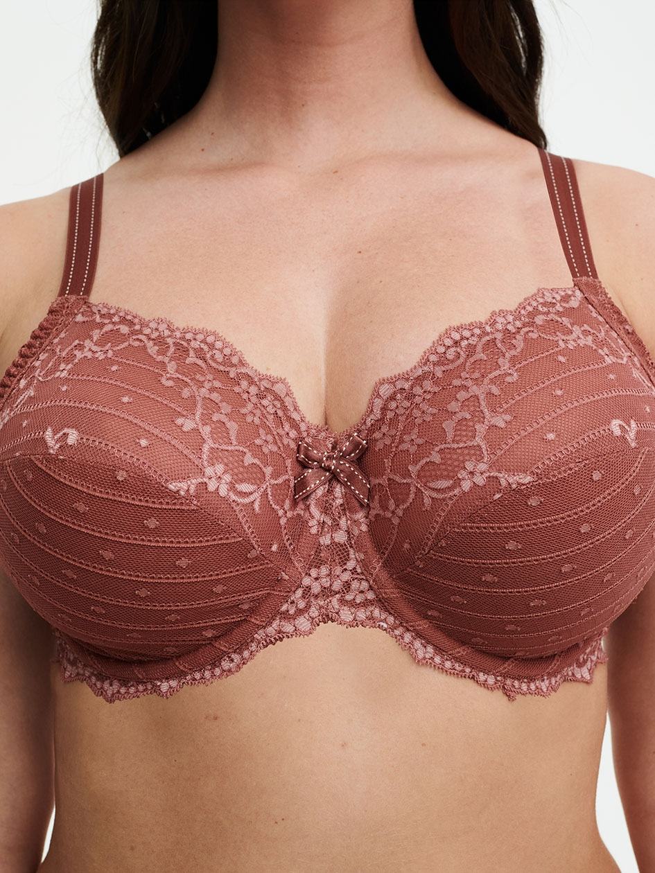 Brown Rose Chantelle Rive Gauche Full Coverage Women Unlined Bra | QYW7195FU