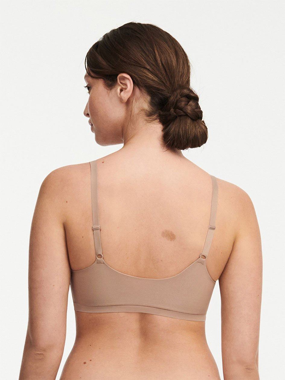 Coffee Chantelle SoftStretch Scoop Padded Women Bralettes | DIJ4339YB