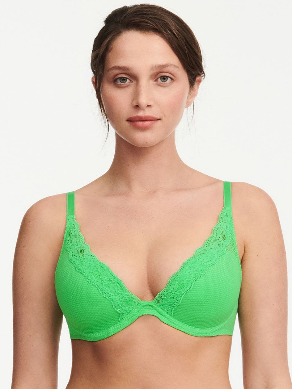 Green Chantelle Brooklyn Plunge Women Bras | SEA763IG