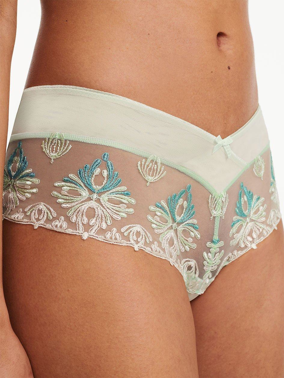 Green Chantelle Champs Elysees Lace Women Hipster Panty | FNQ962XS