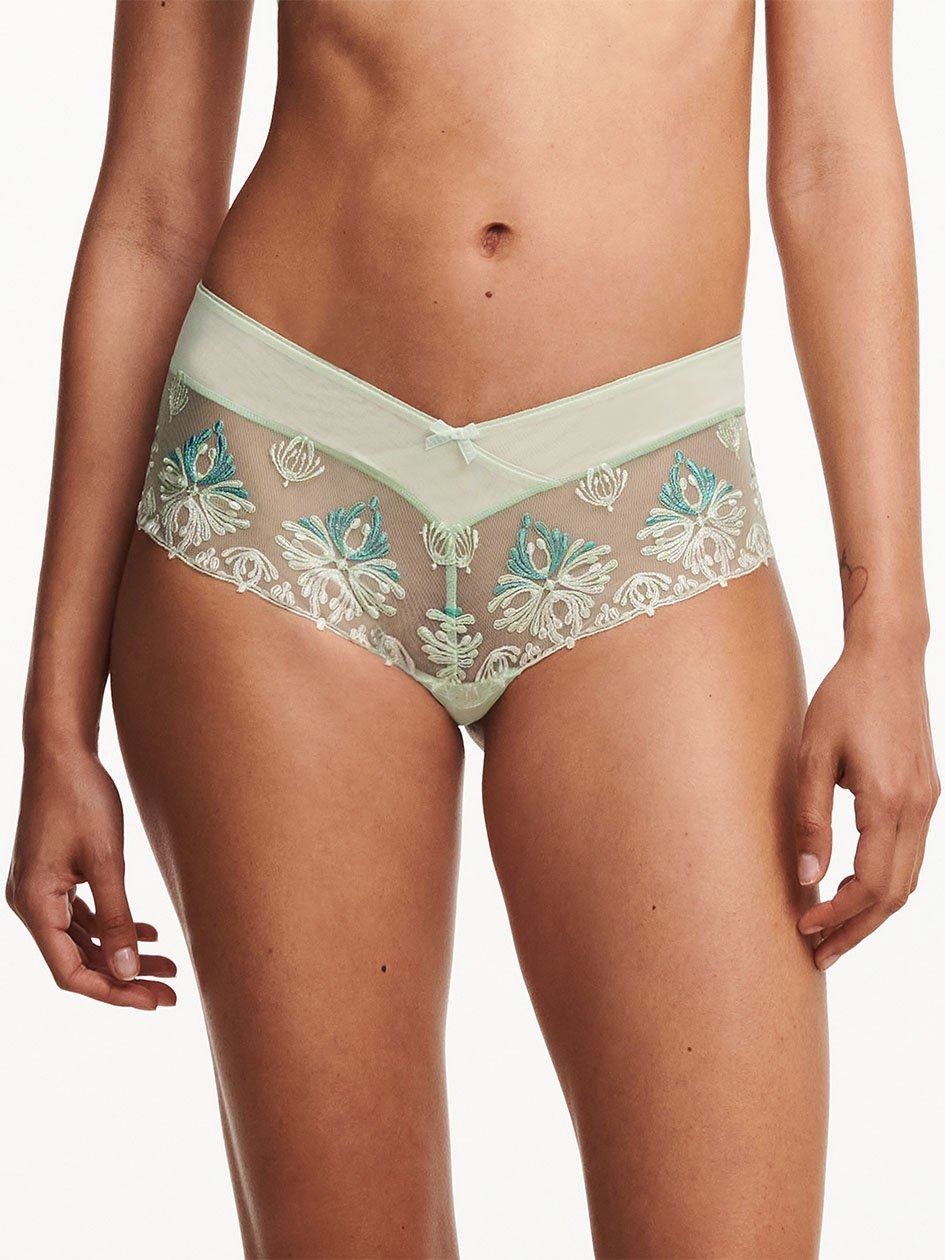 Green Chantelle Champs Elysees Lace Women Hipster Panty | FNQ962XS